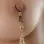 Fairy Milk - Non-Piercing Ornate Teardrop Nipple Rings in Gold