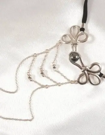 Fairy Princess - Silver Vagina Jewelry with G String