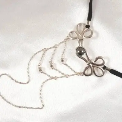Fairy Princess - Silver Vagina Jewelry with G String