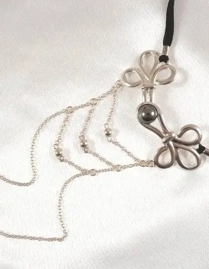 Fairy Princess - Silver Vagina Jewelry with G String