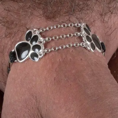 Felix  - Silver Cat Paws Penis Band