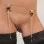Fever - Silver Double Lace and Bow Dangling Waist Chain