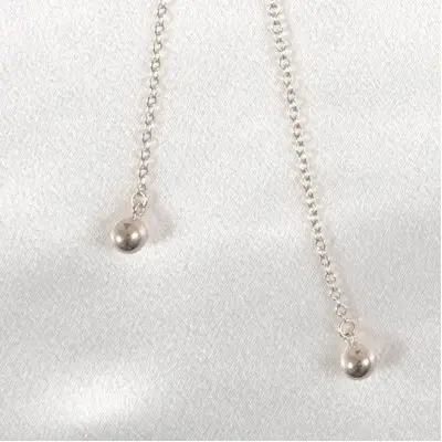 Fever - Silver Double Lace and Bow Dangling Waist Chain