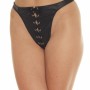 Fin Août – Leder-Bikini-Höschen mit Schnürsenkeln
