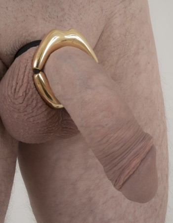 Final Four - Men's Gold Kiss Penis Chain Bracelet
