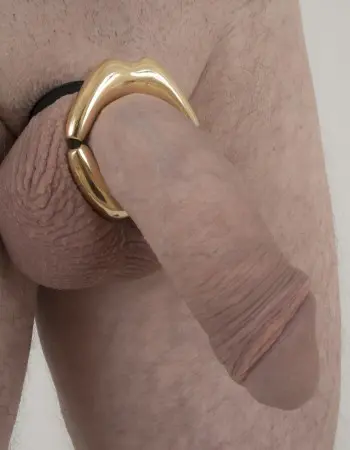 Final Four - Men's Gold Kiss Penis Chain Bracelet