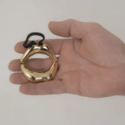 Final Four - Men's Gold Kiss Penis Chain Bracelet