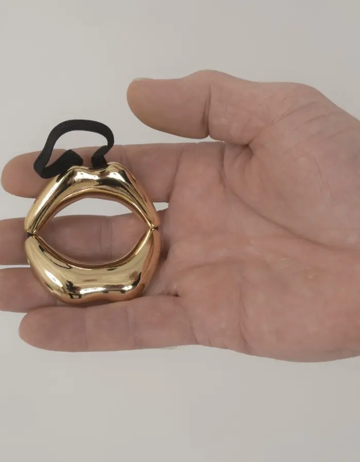 Final Four - Men's Gold Kiss Penis Chain Bracelet