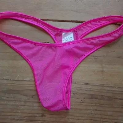 Fire Inside - Sheer Mesh Thong Panty