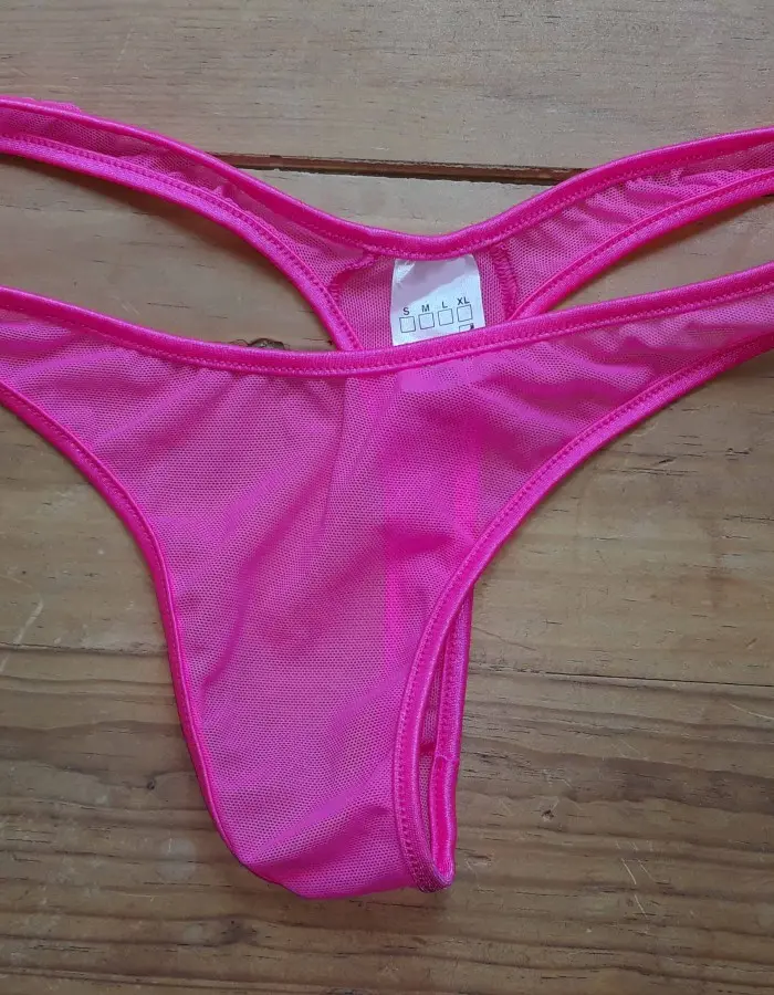 Fire Inside - Sheer Mesh Thong Panty