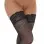 Fishnet Hold-Up Lace Trim Thigh-High Stockings