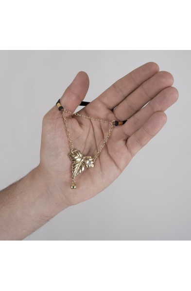 Foliage - Penis Band With Gold Leaf Charm