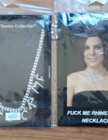 Fuck Me Rhinestone Necklace