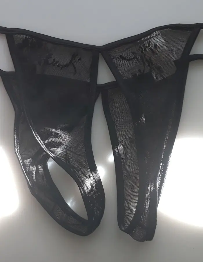 Garden Party - Sheer Crotchless Panty