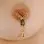 Garden Tiger - Butterflies of Summer Gold Nipple Rings