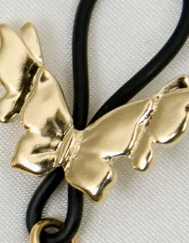 Garden Tiger - Butterflies of Summer Gold Nipple Rings