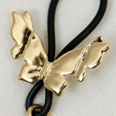 Garden Tiger - Butterflies of Summer Gold Nipple Rings