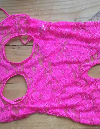 Gate to Her Heart - Open Cup Crotchless Romper