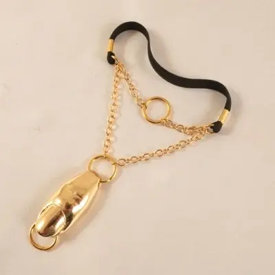 Gentle Caress - Gold Penis Bracelet