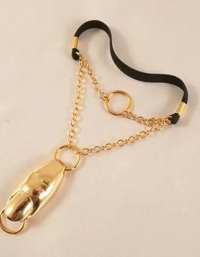 Gentle Caress - Gold Penis Bracelet