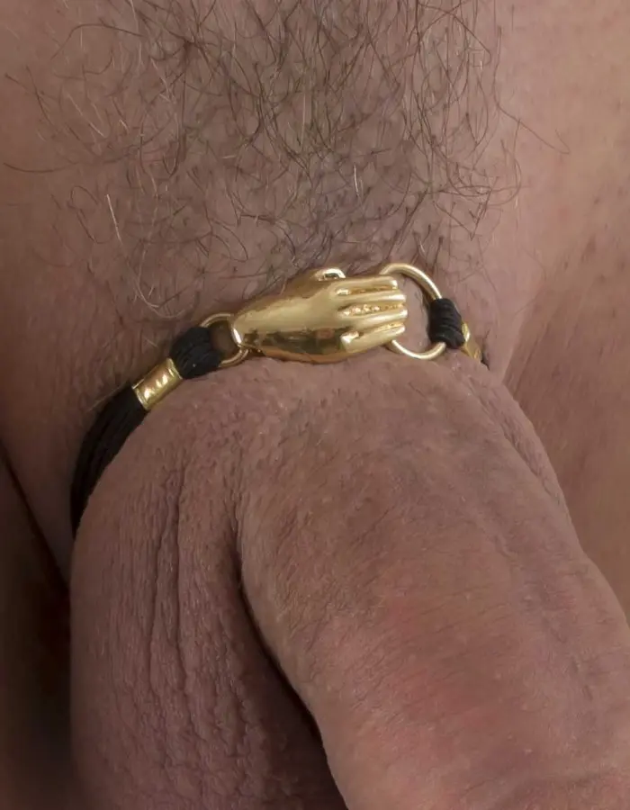 Gently Erect - Gold Penis Jewelry