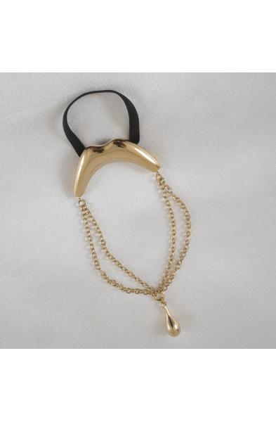 Go Deep - Men's Gold Kiss Penis Chain Bracelet with Pendant