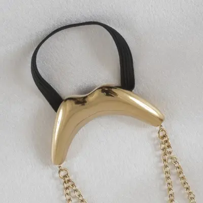 Go Deep - Men's Gold Kiss Penis Chain Bracelet with Pendant