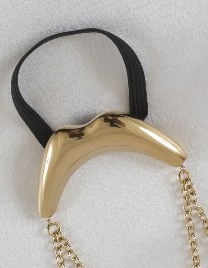 Go Deep - Men's Gold Kiss Penis Chain Bracelet with Pendant