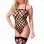 Go Hard or Go Home - Black Teasing Big Hole Bodysuit with Stockings