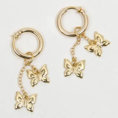 Gold Butterflies of Summer Non-Piercing Labia Clips