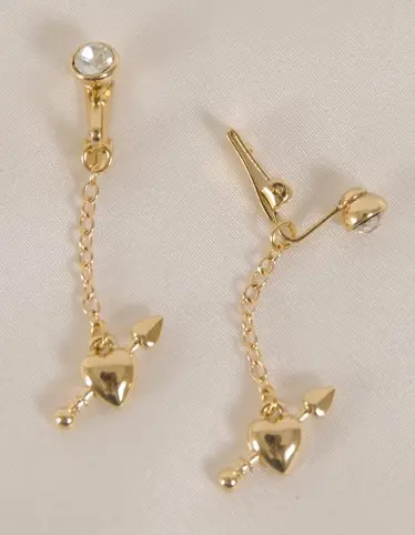 Gold Non-Piercing Cupid Labia Clips