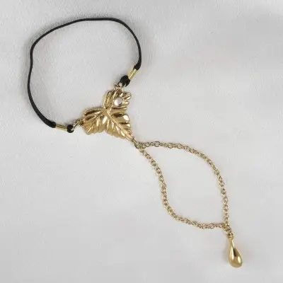 Gold Maple Sausage - Penis Jewelry With Autumn Foliage Charm