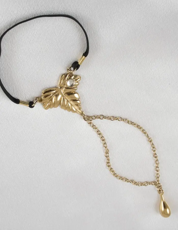 Gold Maple Sausage - Penis Jewelry With Autumn Foliage Charm