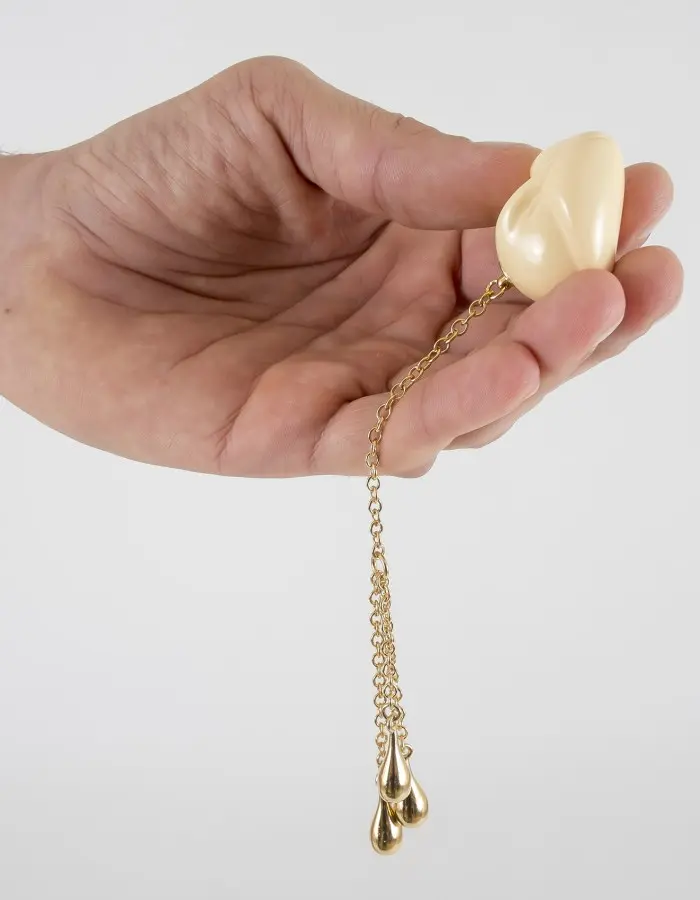 Golden Acorn - Insertable Glans Charm with Gold Pendants for Him