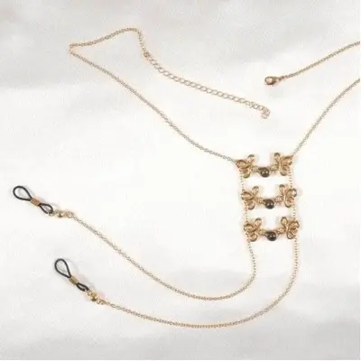 Golden Duchess - Necklace and Breast Chain with Nipple Clips