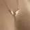Gravity's Angel - Women's Dove Neck Chain with Pendant and Non-Piercing Nipple Rings in Gold