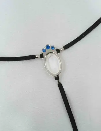Guardian - Silver Clit Ring With Inlaid Jewels