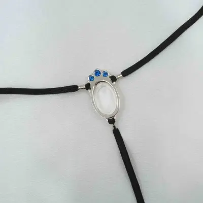 Guardian - Silver Clit Ring With Inlaid Jewels