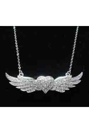 Heart With Wings Necklace