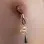 Hequet Gold Hieroglyphic Eye Non Piercing Nipple Jewelry