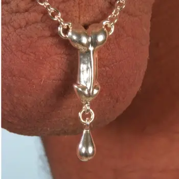 Her Tarzan - Double Penis Jewelry Chain in Silver