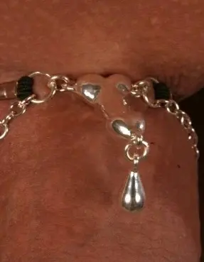 Her Tarzan - Double Penis Jewelry Chain in Silver