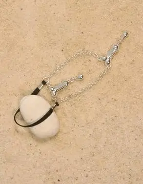 Her Tarzan - Double Penis Jewelry Chain in Silver