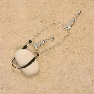 Her Tarzan - Double Penis Jewelry Chain in Silver