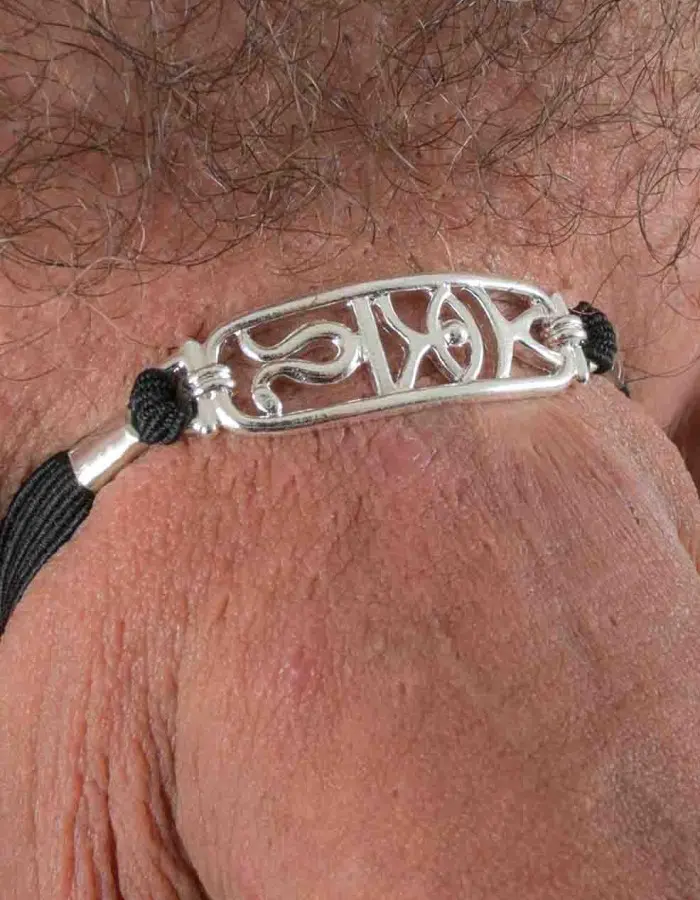 Hieroglyph - Egyptian Penis Jewelry Band in Silver