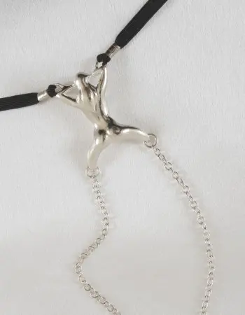 High Roller - Men's Lady Luck Waistband & Penis Chain in Silver