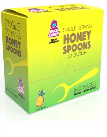 Honey Spoon Sexual Supplement Pineapple  24 Ct Display - Pineapple