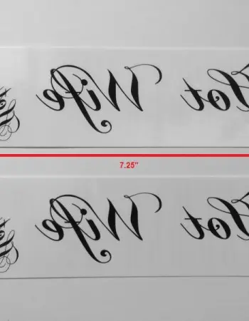 Hot Wife Temporary Tattoo Pack of Four
