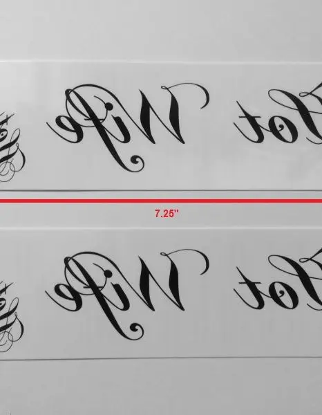Hot Wife Temporary Tattoo Pack of Four