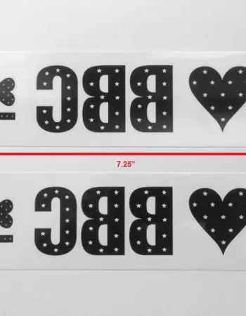 I Love BBC! Temporary Tattoo Pack of Four